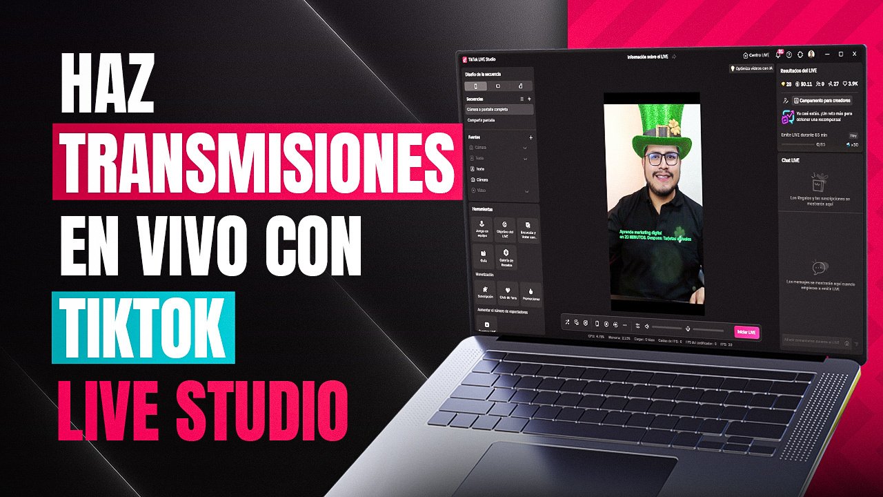 Transmite en vivo en TikTok con TikTok Live Studio