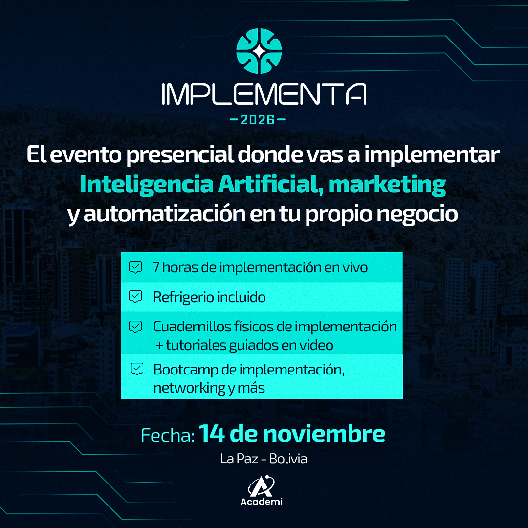 Evento presencial en La Paz: IMPLEMENTA 2026